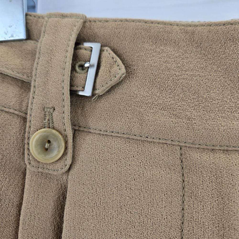 3.1 Phillip Lim Pleated Dress Pants Womens 2 XS Camel Tan High Rise Tapered Leg - Picture 3 of 12